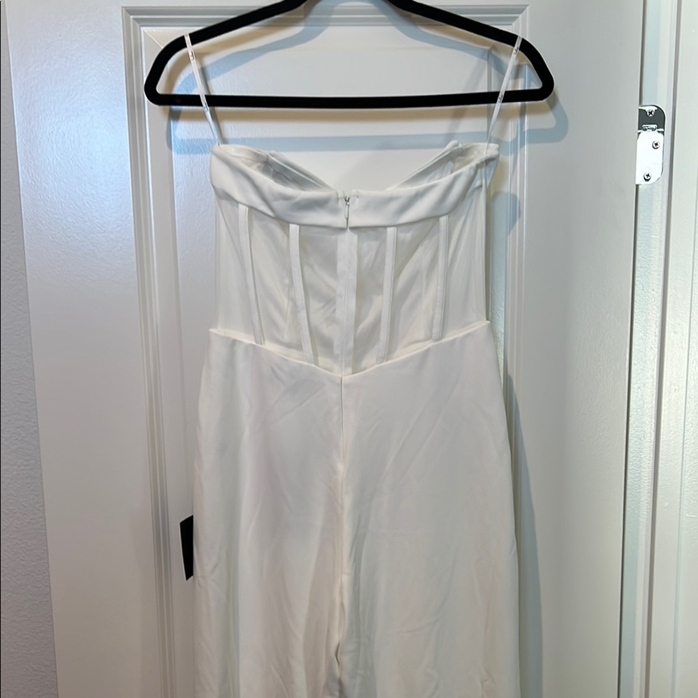Women’s White Strapless Jumper with Cut Out Back NWOT - Picture 5 of 6